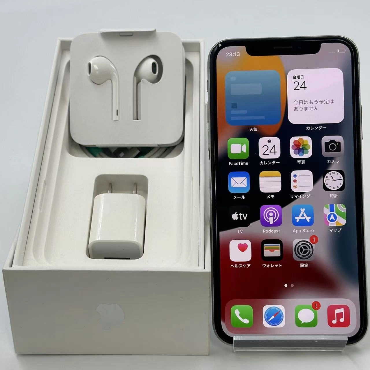 iPhoneX 64GB シルバー MQAY2J/A docomo版SIMフリー 美品