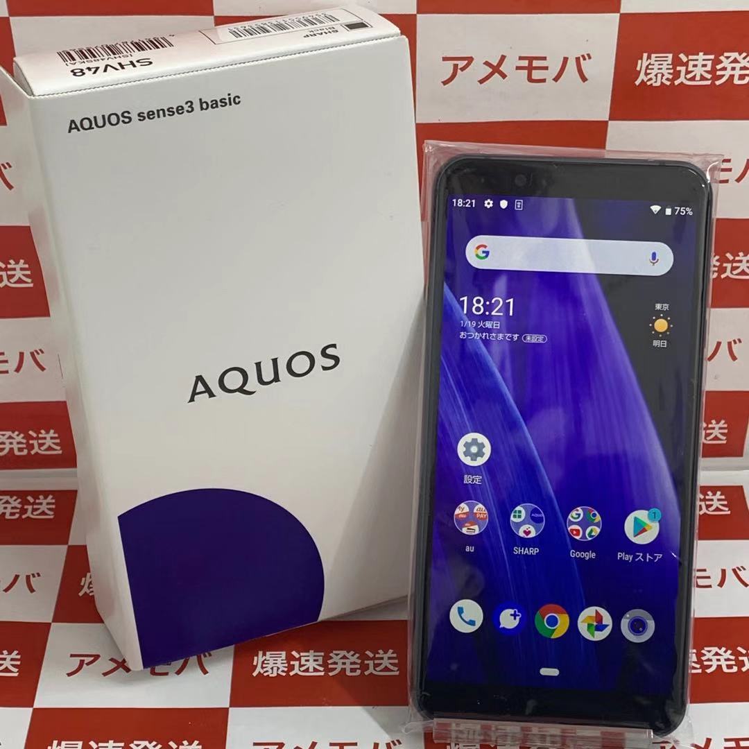 AQUOS - 【新品未使用】AQUOS SIMフリーsense3 basic ブラックの+