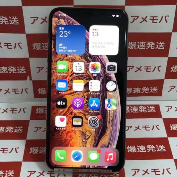 iPhoneXS Max Apple版SIMフリー 64GB MT6T2J/A A2102 極美品-正面