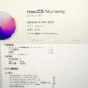 MacBook Air M1 2020 13インチ 8GBメモリ 256GB SSD MGND3J/A A2337-下部
