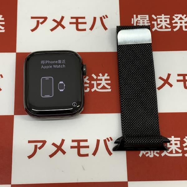 【販売銀座】Apple Watch Series 7 GPS+Cellularモデル 41mm MKHR3J/A アルミニウムケース スターライトスポーツバンド 付属品あり スマートウォッチ本体
