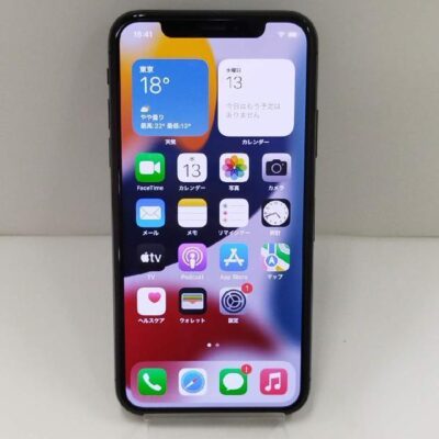 iPhoneX au版SIMフリー 64GB MQAX2J/A A1902 極美品